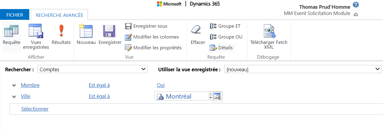 Search members in a list of cities