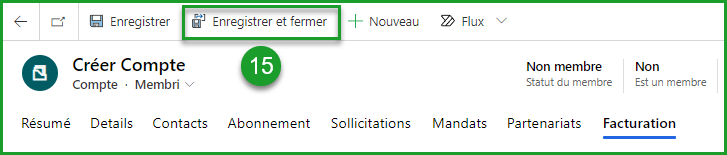 Enregistrer et Fermer