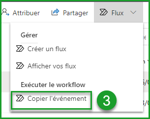 Copier un événement