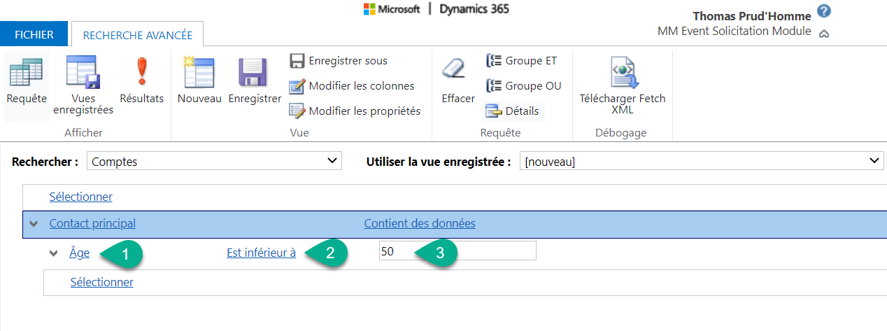 Recherche des associations